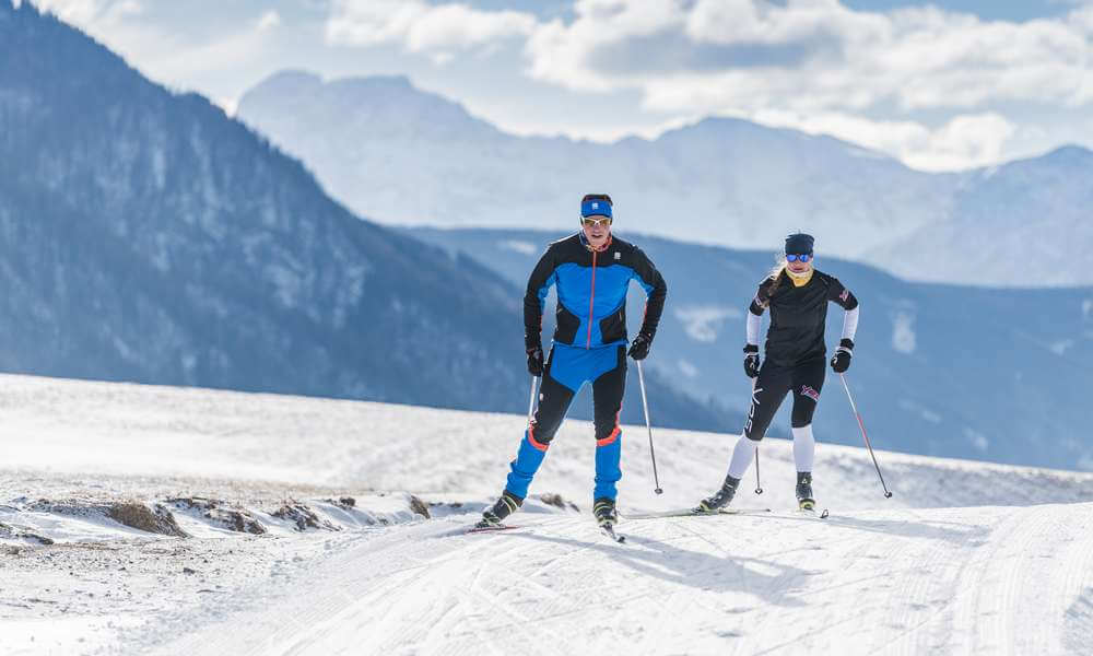 Cross-country skiing in Valle di Casies 